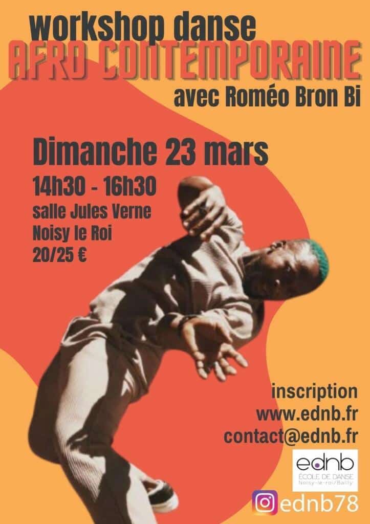 WORKSHOP DE DANSE AFRO-CONTEMPORAINE À NOISY-LE-ROI !